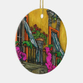 Italienische Balkon-Keramik-Weihnachtsverzierung Keramik Ornament (Rechts)