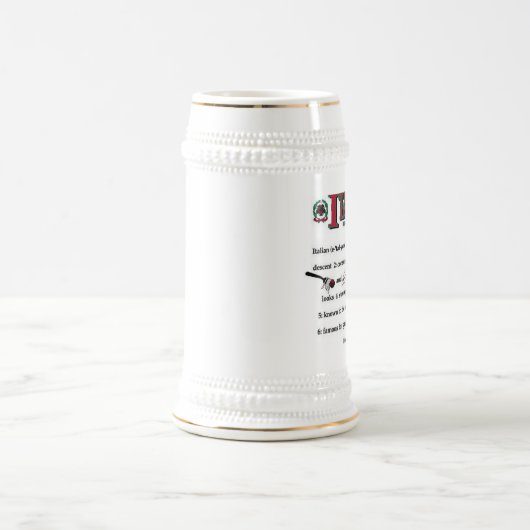 Italienische Bier-Tasse Bierglas (Mittel)