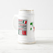 Italienische Bier-Tasse Bierglas (Vorderseite Links)