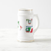 Italienische Bier-Tasse Bierglas (VorderseiteRechts)