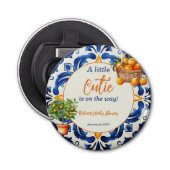 Italienische Blauer Tile Süsse Orange Citrus Baby Flaschenöffner (Vorderseite)