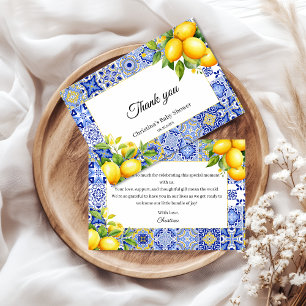 Italienische Blue Tile Lemon Kinderdusche Danke Ka