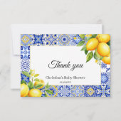 Italienische Blue Tile Lemon Kinderdusche Danke Ka (Vorderseite)