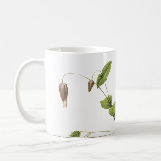 Italienische Blume aus Leder (Clematis) von Redout Kaffeetasse (Links)