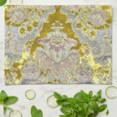 Italienische Blume Pink Paisley Geschirrtuch (Gefaltet)