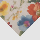 Italienische Blume Print Decoupage / Seidenpapier (Detail)