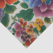 Italienische Blume Print Decoupage / Seidenpapier (Detail)