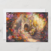 Italienische Blumenhochzeit Einladung (Rückseite)