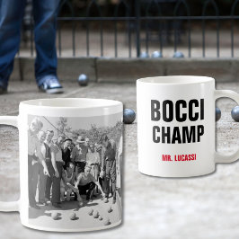 Italienische Bocci-Enthusiasten-Tasse Kaffeetasse