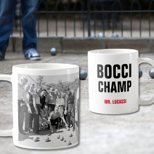 Italienische Bocci-Enthusiasten-Tasse Kaffeetasse