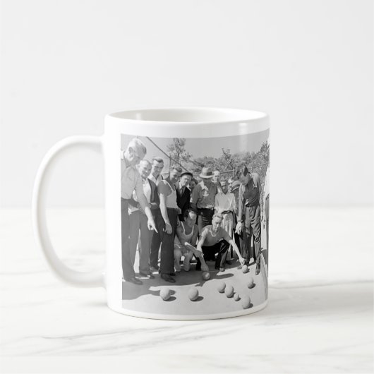 Italienische Bocci-Enthusiasten-Tasse Kaffeetasse (Links)