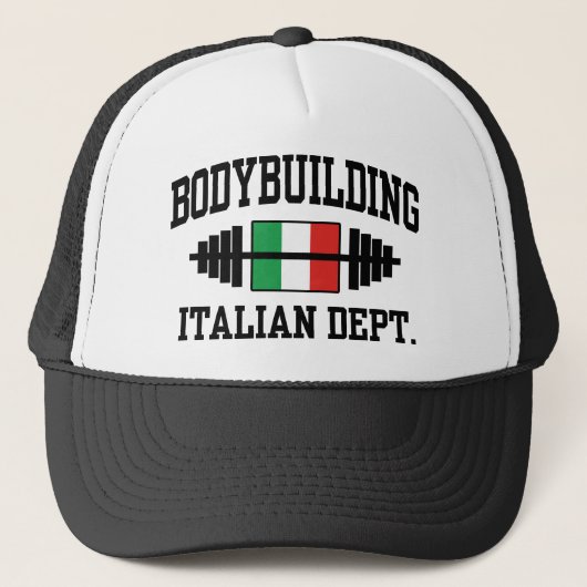 Italienische Bodybuilding Truckerkappe (Vorderseite)