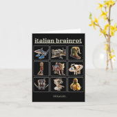 Italienische Brainrot-Charaktere Meme Gen Z Funny  Karte (Gelbe Blume)