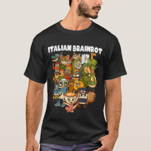 Italienische Brainrot-Meme-Zusammenstellung Lustig T-Shirt