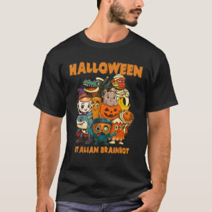 Italienische Brainrot Zeichen Halloween Themes Cos T-Shirt
