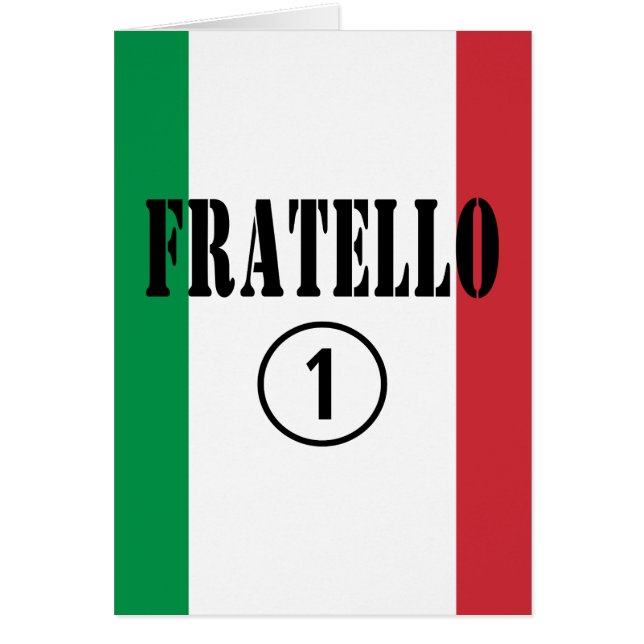 Italienische Brüder: Fratello Numero (Vorne)