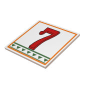 Italienische Buchstaben und Zahlen Fliese (Seite)