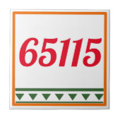 Italienische Buchstaben und Zahlen, Zahlen bearbei Fliese (Vorderseite)