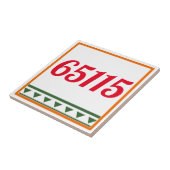 Italienische Buchstaben und Zahlen, Zahlen bearbei Fliese (Seite)