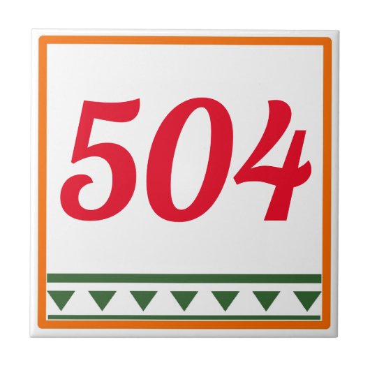 Italienische Buchstaben und Zahlen, Zahlen bearbei Fliese (Vorderseite)