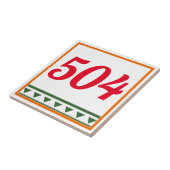 Italienische Buchstaben und Zahlen, Zahlen bearbei Fliese (Seite)