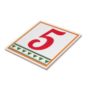 Italienische Buchstaben und Zahlen, Zahlen bearbei Fliese (Seite)