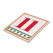 Italienische Buchstaben und Zahlen, Zahlen bearbei Fliese (Seite)