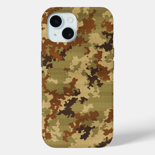 Italienische Camouflage Classic Green Unique Cargo Case-Mate iPhone Hülle (Rückseite)