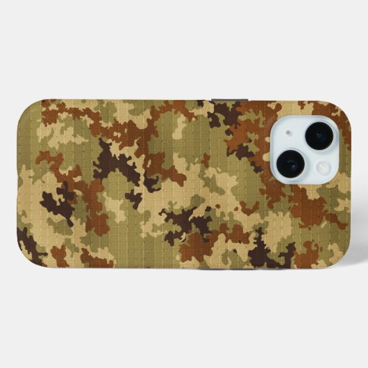 Italienische Camouflage Classic Green Unique Cargo Case-Mate iPhone Hülle (Rückseite (Horizontal))