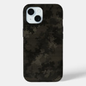 Italienische Camouflage Mitternacht Schwarz Einzig Case-Mate iPhone Hülle (Rückseite)