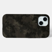 Italienische Camouflage Mitternacht Schwarz Einzig Case-Mate iPhone Hülle (Rückseite (Horizontal))