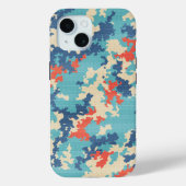 Italienische Camouflage Summer Blue Einzigartiges Case-Mate iPhone Hülle (Rückseite)