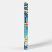 Italienische Camouflage Summer Blue Einzigartiges Case-Mate iPhone Hülle (Rückseite / Rechts)