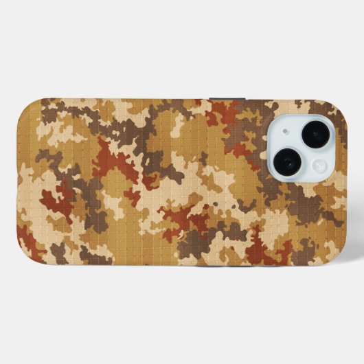 Italienische Camouflage Wüste Brown Einzigartiges Case-Mate iPhone Hülle (Rückseite (Horizontal))