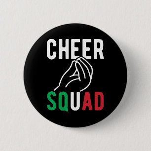 Italienische Cheerleader-Truppe Lustige italienisc Button