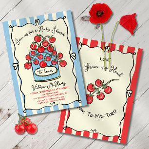 Italienische Cherry Tomato Babydusche Einladung