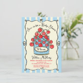 Italienische Cherry Tomato Babydusche Einladung (Stehend Vorderseite)