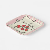 Italienische Cherry Tomato Babydusche Pappteller (Gewinkelt)