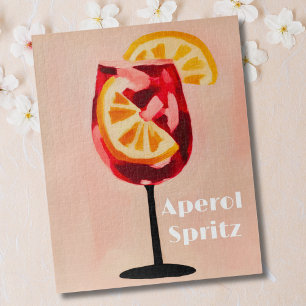 Italienische Cocktail Happy Hour Vintage Retro Far Puzzle
