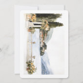 Italienische Comer Hochzeit Einladung (Rückseite)