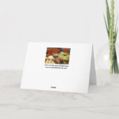 Italienische Cookies Leere Grußkarte Karte (Rückseite)