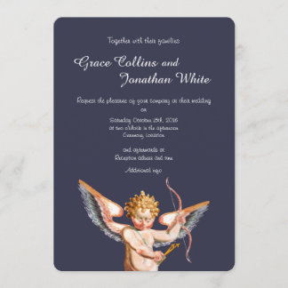 Italienische Cupid Art Hochzeits-Einladung Einladung