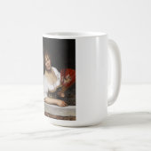 Italienische Dame mit einem roten Fan Kaffeetasse (VorderseiteRechts)