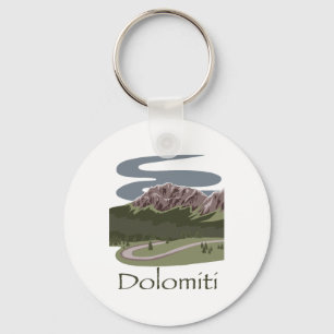 Italienische Dolomiten Wanderdesign Reise Die Alpe Schlüsselanhänger