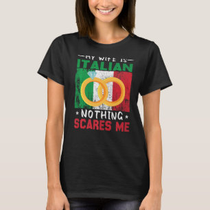Italienische Ehe Italien Roots Heritage Verheirate T-Shirt