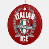 Italienische Eisdekoration Keramik Ornament (Links)