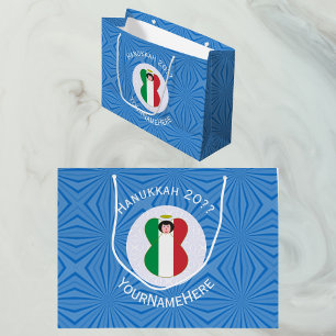 Italienische Engel-Flagge für Chanukka Große Geschenktüte