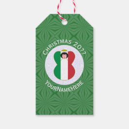 Italienische Engel-Weihnachtsfahne Personalisiert Geschenkanhänger