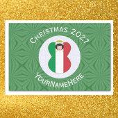 Italienische Engel-Weihnachtsfahne Personalisiert Seidenpapier