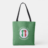 Italienische Engel-Weihnachtsfahne Personalisiert Tasche (Rückseite)